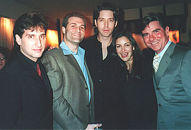 Hershey Felder, Marc Kudisch, James Barbour, Marla Schaffel, and Gary Beach at the Actor's Fund benefit performance of Back from Broadway at the Lincoln Center June 17, 2002